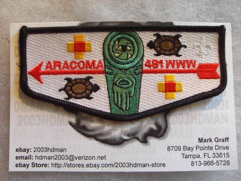 OA# 481 ARACOMA LODGE FLAP S 30 GREAT LODGE ISSUE  