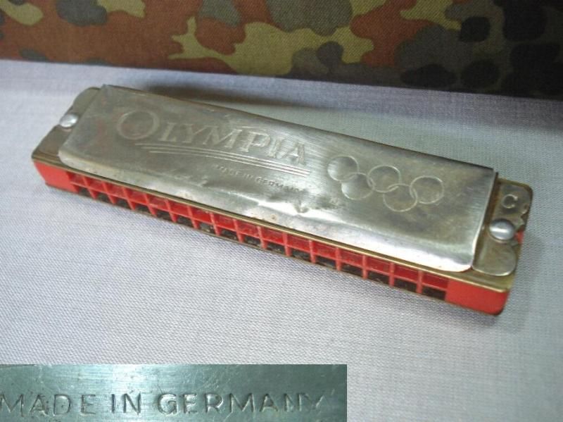 WW2 GERMAN WEHRMACHT SOLDIER’S HARMONICA – OLYMPIA  