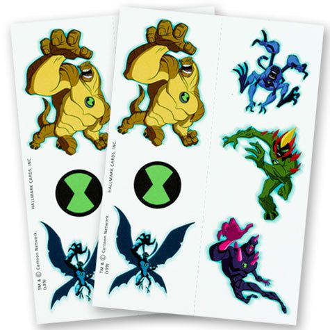 Ben 10 Alien Force Temporary Tattoos  