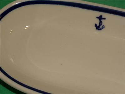 US NAVY OFFICERS MESS China CELERY Tray ANCHOR Vnt NOS  