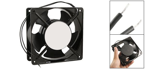 AC 110 120V Axial Flow 120 x 120 x 38mm Metal Cooler Cooling Fan 