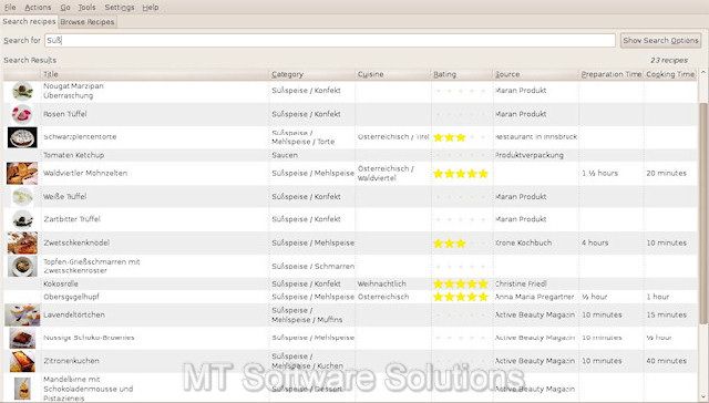 rich text format plain text mealmaster files gourmet xml files