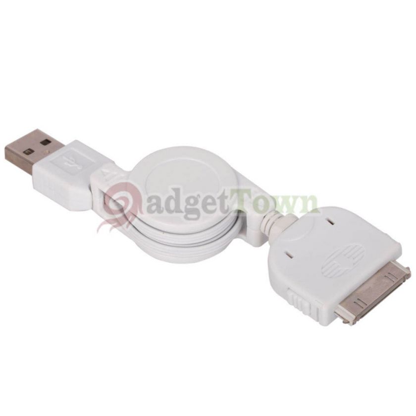 Retractable USB Sync Data Cable For iPhone 3G 3GS iPod  