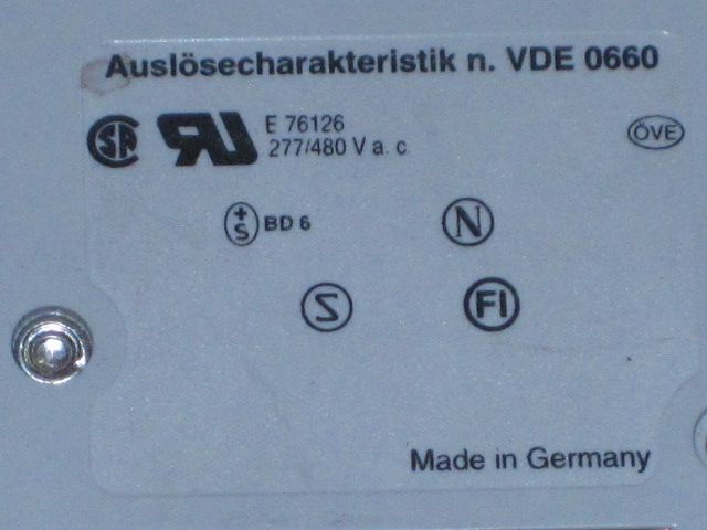 ABB 4 POLE 40 AMP CIRCUIT BREAKER VDE 0660  