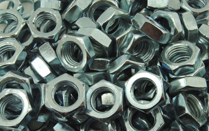 175) Hex Jam Nuts 3/4 10 Zinc Plated Thin 7/16 Thick  