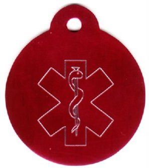 Tags Are Personalized. One Side Will Have The Star Of Life And The 