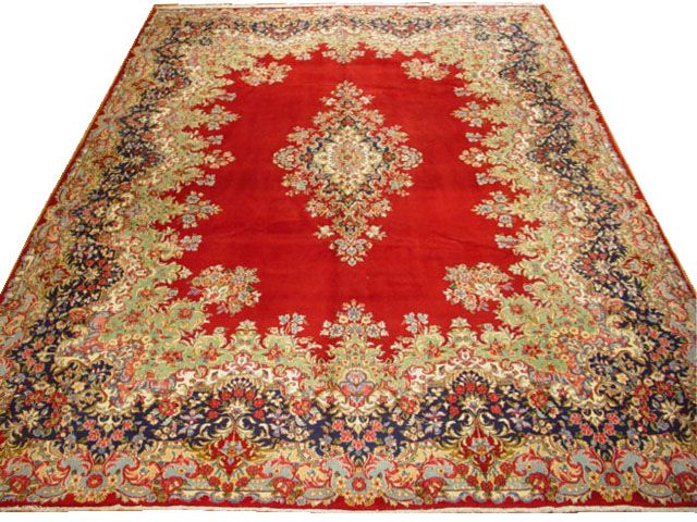 10X13 SEMI  ANTIQUE Persian KERMAN RUG    