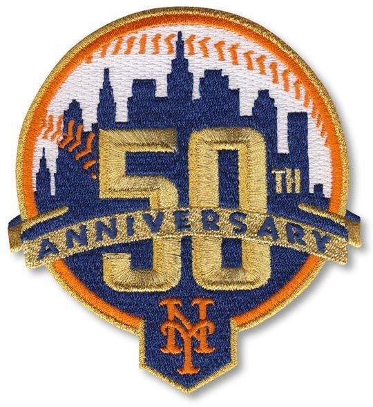   Patch New York NY Mets 50th Years Anniversary Official Licensed  