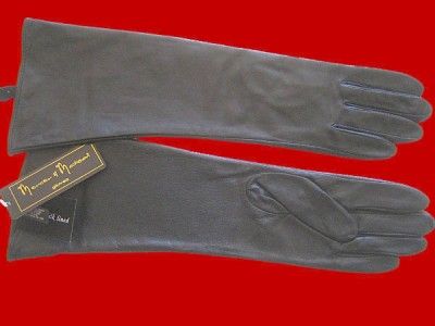 MERCER & MADISON SOFT BLACK LEATHER NEW 15 GLOVES M  