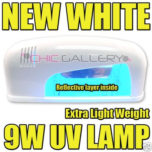 9W UV GEL NAIL CURING LAMP DRYER 2PCS LIGHT BULB #392  