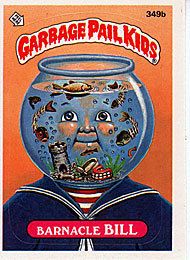 GARBAGE PAIL KIDS 9th SERIES 9 349b BARNACLE BILL pale  