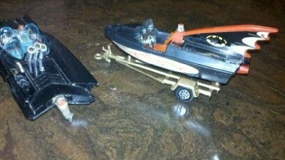 CORGI 1966 BATMAN BATMOBILE, BAT BOAT & TRAILER, THE FIRST ISSUE CLEAN 