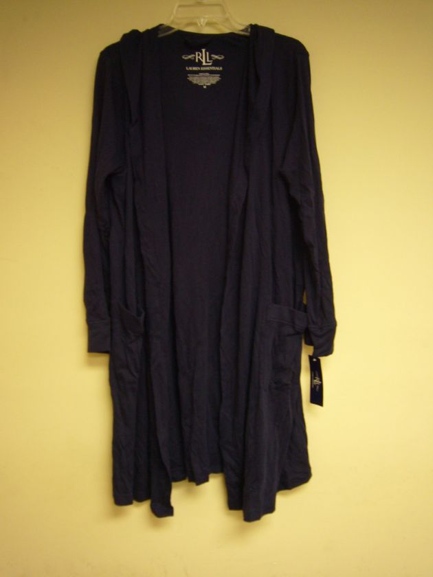 Ralph Lauren Lauren Essential Short Hooded Robe MEDIUM  