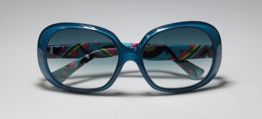 NEW EMILIO PUCCI 623S TEAL/MULTICOLOR ORIGINAL SUNGLASSES/SHADES 