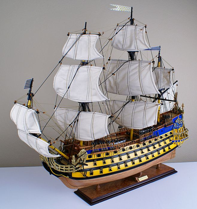 Soleil Royal 32 model wood ship French wooden tall ship boat  