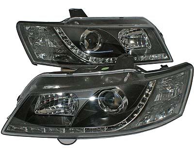 Holden VY Commodore/SS/WK Statesman Altezza LED Headlights BLACK DRL 