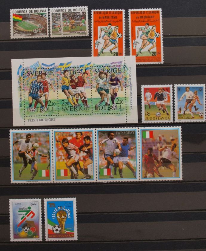 ALL WORLD 1990 SOCCER Football, MNH COLLECTION+Covers++  