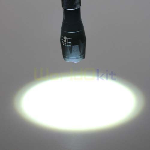 1600lm Lumen CREE XML XM L T6 3Mode Focus Zoomable Adjust Flashlight 