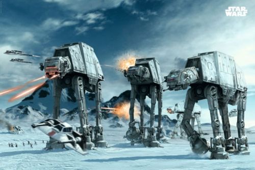 STAR WARS EPISODE V   MOVIE POSTER (BATTLE OF HOTH)  