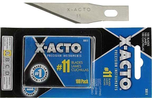 Acto #11 Fine Point Knife Blades, X811, 100ct  