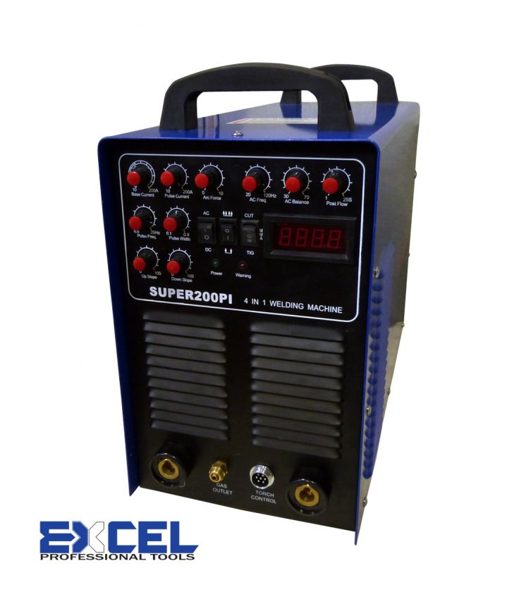 EXCEL Pilot Arc AC/DC TIG MMA Plasma Cutter & Aluminum Welder Free 