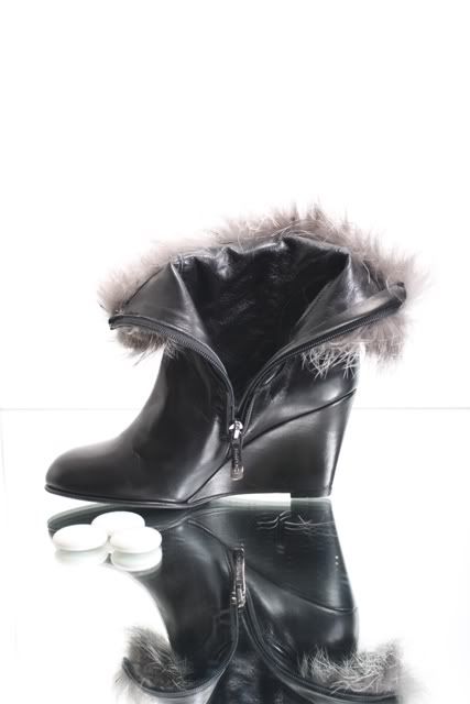 Gianmarco Lorenzi 371610a Silver Fox Cuff Boot 36 / 6  