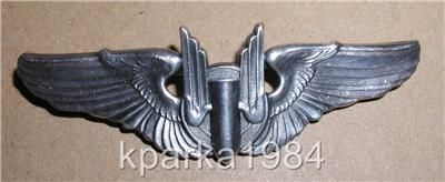   AIR CORP AERIAL GUNNER WINGS   A.E. CO   3 STERLING PINBACK  