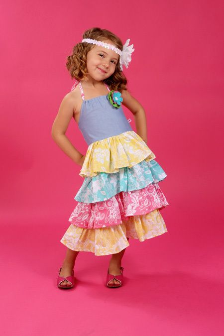 Chatti Patti Luau Party Ruffled Dress Sizes 3 , 4 , 5