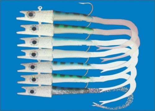 EDDYSTONE EEL BASSIN BANDITS SANDEEL LURE 30g EAST T  