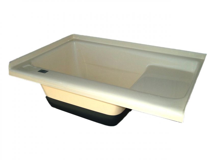 RV Bath Tub Sit In Step Bathtub Shower Pan   TU500LHCW  