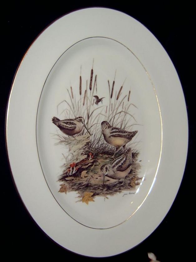 Jim Beam 1969 James Lockhart Quail Woodcock Platter  