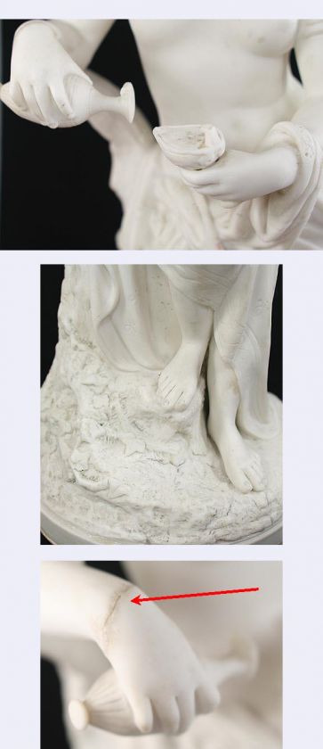 1879 Large Mintons Parian Porcelain Woman Figurine  