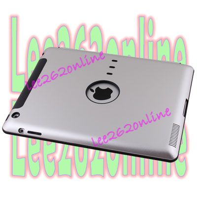 Silver Aluminum Metal Hard Skin Case Cover For Apple iPad 2  