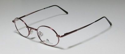 NEW RODENSTOCK R4247 42 21 130 BURGUNDY/BLACK OVAL LENS EYEGLASS 