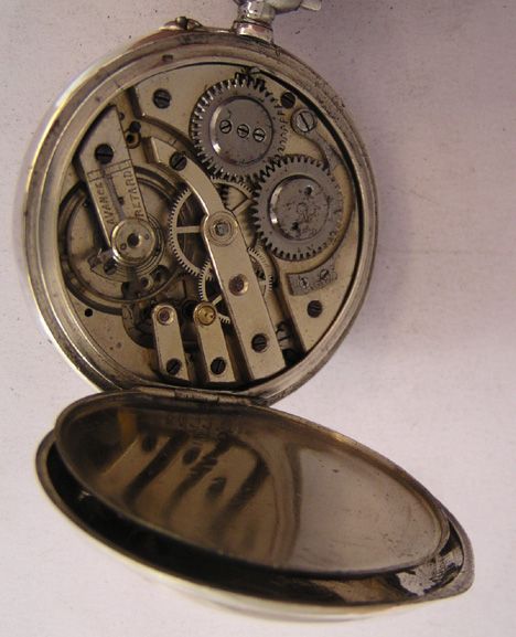 Antique 1900 Swiss Silver Pocket Watch Not Working  Price 