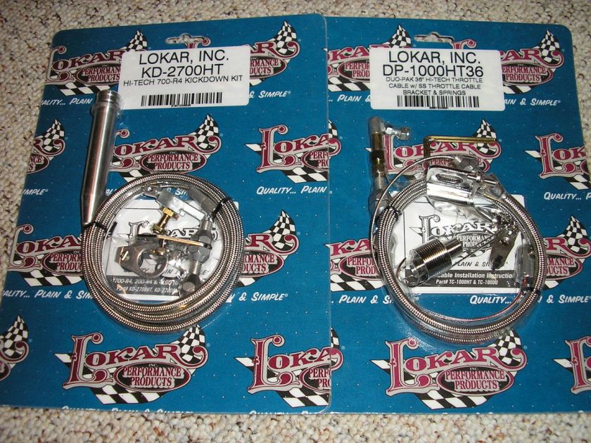 Lokar 700 R4 700R4 36 Throttle & Kickdown Cable Kits  