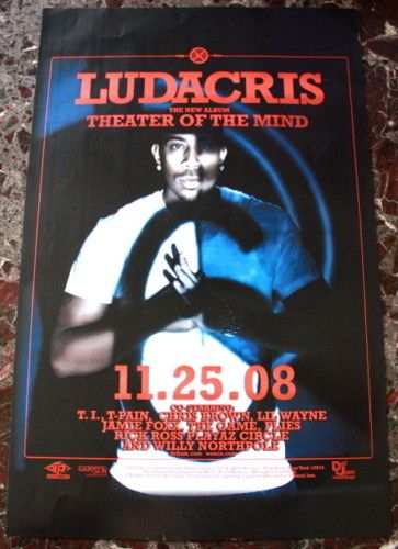 LUDACRIS theater of the mind Promotional POSTER  