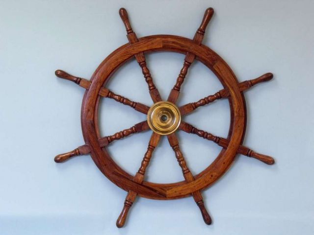 Wooden Ship Wheel 24 Ship Steering Wheel Nautical  