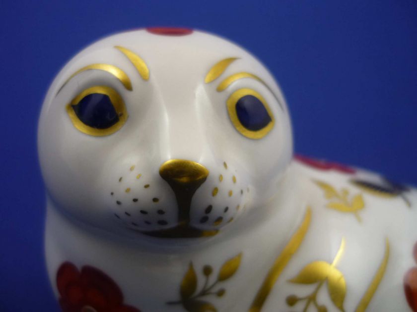 SEAL Royal Crown Derby England Bone China Imari Palette Paperweight c 