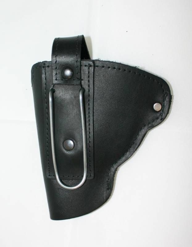 LEATHER SNUB NOSE GUN HOLSTER FOR S&W J FRAME  