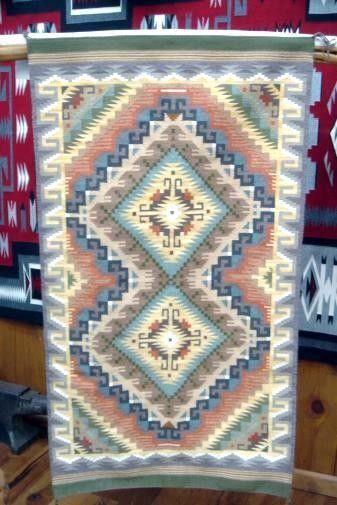 Navajo Weaving  Wanda Tracey  Burnwater Rug  