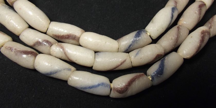 Nice Hand Made African SANDCAST Trade Beads , Ghana  