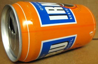 IRN BRAU SOFT DRINK 330ml Soda CAN w/ Man BARR SCOTLAND  