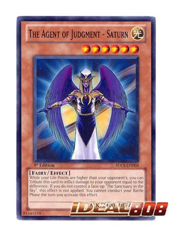 YUGIOH The Agent of Judgment Saturn SDLS EN004 1st x 3  