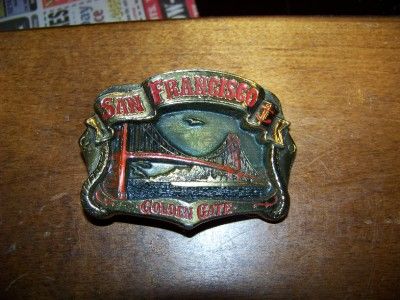 VINTAGE SAN FRANCISCO BELT BUCKLE 1980 USA AMERICAN  