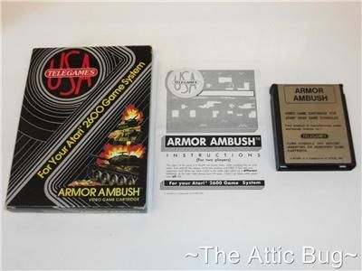 Atari 2600 ~ Armor Ambush by Telegames ~ Boxed  