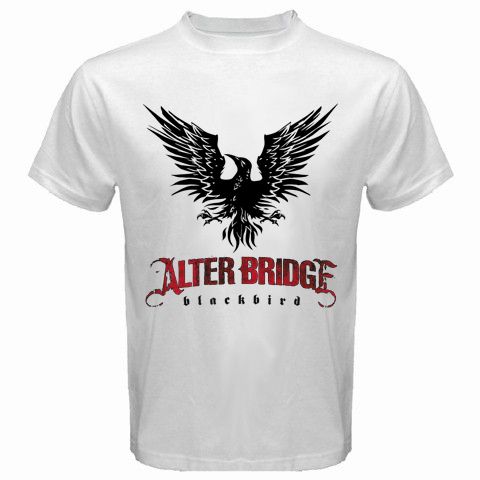 NEW ALTER BRIDGE BLACK BIRD MUSIC VINTAGE White Mens T Shirt S to 3XL 