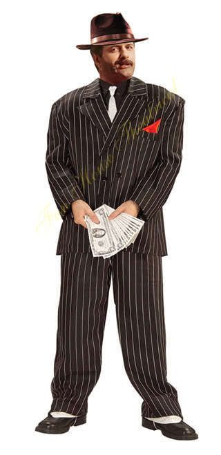 1920s CHICAGO GANGSTER COSTUME Full Figure Adult 59483  