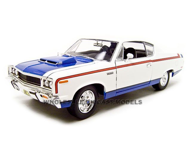 1970 AMC REBEL WHITE 118 DIECAST MODEL  