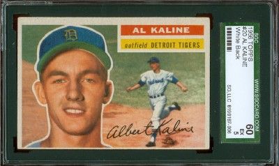 1956 Topps #20 Al Kaline (HOF) SGC 60 w/back 87 006  